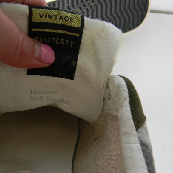 VINTAGE HAVANA REPEAT MULTI-MADNESS TIE DYE LEATHER/HAIR CALF SNEAKERS SZ 9 - Picture 10 of 10